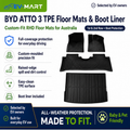 BYD ATTO 3 Floor Liners – Black RHD Australia
