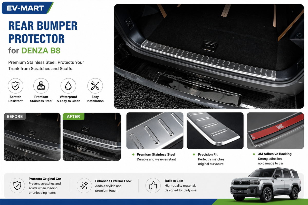 Denza B8 Rear Bumper Protector - Australian RHD Model