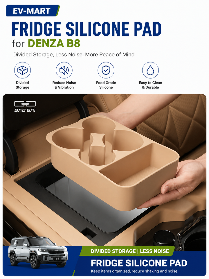 Denza B8 Fridge Silicone Organizer Insert | Food-Grade Storage Tray | Australian RHD Model