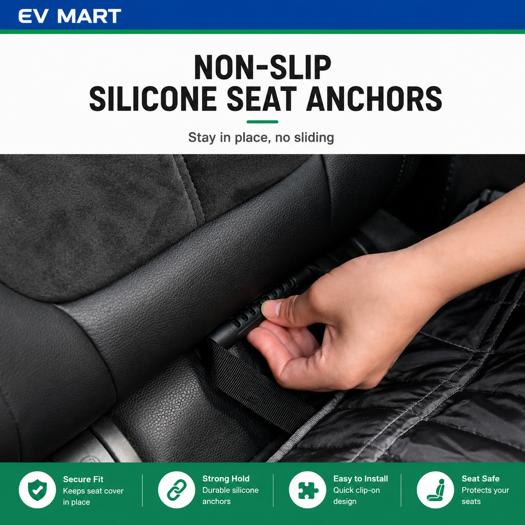 Universal Waterproof Dog Car Seat Cover for Cars & SUVs – Hammock Style, Scratch Resistant, Non-Slip, Mesh Window