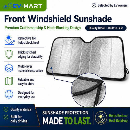 BYD ATTO 1 Front Windscreen Sunshade – detail view