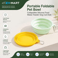 Collapsible Silicone Pet Bowl with Clip