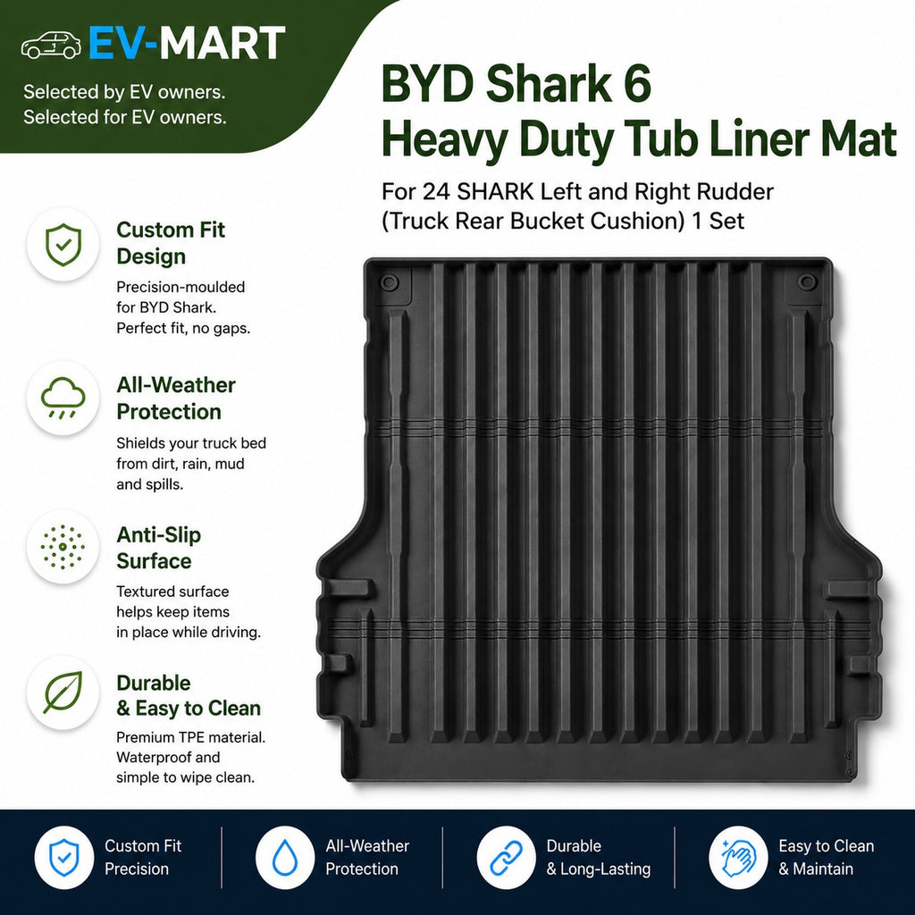 BYD SHARK 6 Heavy-Duty Tub Liner Mat