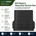BYD SHARK 6 Heavy-Duty Tub Liner Mat