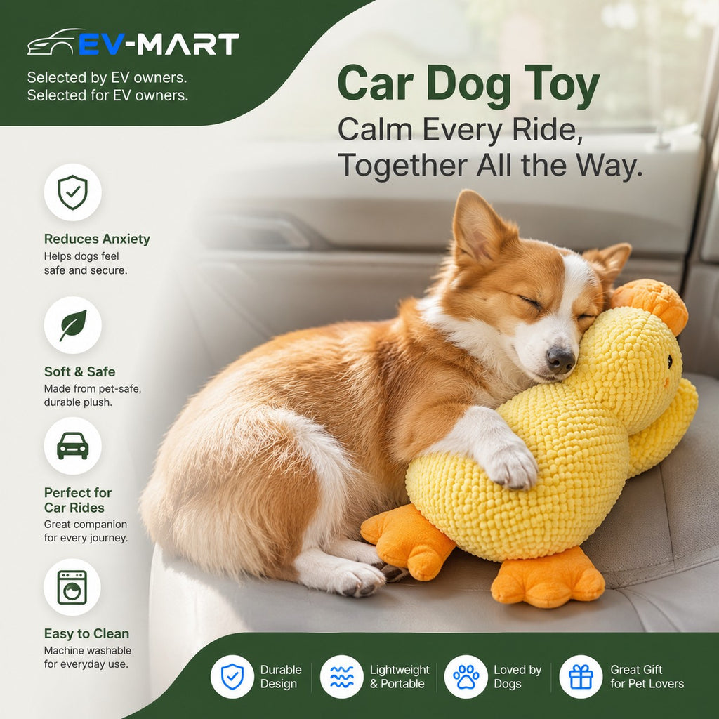 Car Ride Plush Duck Dog Toy